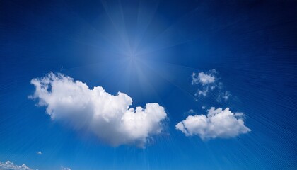 clouds on the blue sky