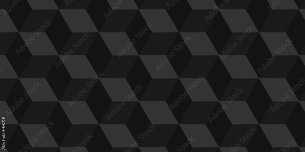 Poster vector of cube geometric pattern grid backdrop triangle background. abstract cube geometric tile and