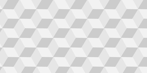 Obraz premium Minimal cubes geometric tile and mosaic wall grid retro digital tiles wallpaper background. white and gray block cube structure square triangle texture vintage design.