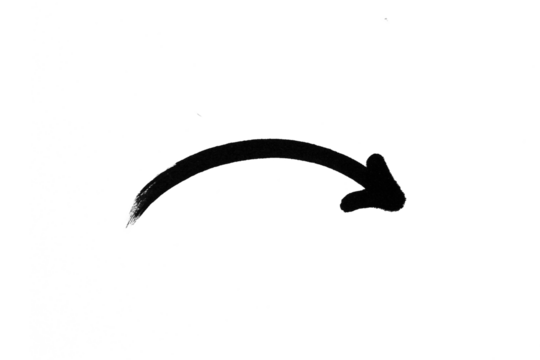 Arrow doodle bold drawing