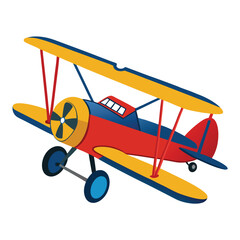 Biplane icon isolated on white background © Anamul