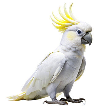 parrot on white background