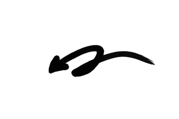 Arrow hand drawing doodle scribble element