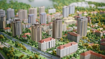 Obraz premium Real estate investment can contribute to community development, urban regeneration, and economic growth.