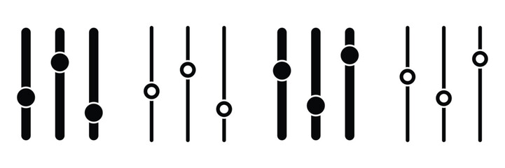 Music Notes Icon Set and Symbol for Web and Graphic Design.