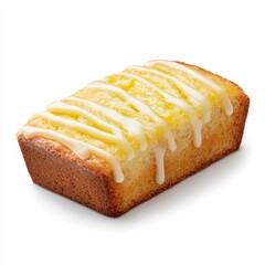 Mini Lemon Loaf Cake Drizzled With Vanilla Icing for a Sweet and Tangy Dessert Delight
