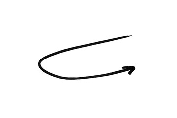 arrow doodle scribble hand drawing element