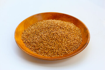 Roasted white sesame seeds for cooking