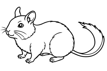 Fototapeta premium Pika Silhouette Design