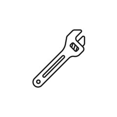 wrench icon. wrench Symbol sign for mobile concept and web design. Vector icon, Logo illustration, Vector graphics