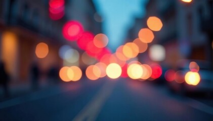 Soft focus bokeh lights, ideal for overlay or backdrop , white, ambient, night