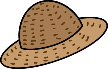 여름에 자외선을 차단해주는 밀짚모자