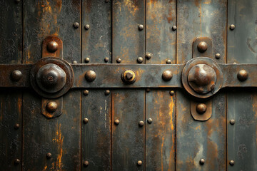 Fototapeta premium A rugged steel texture background highlighting industrial charm and strength.