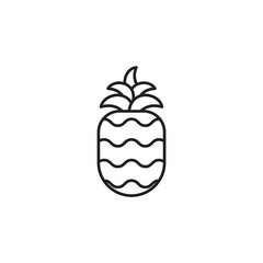 pineapple icon. pineapple Symbol sign for mobile concept and web design. Vector icon, Logo illustration, Vector graphics