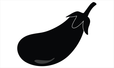 eggplant vector illustration on white background
