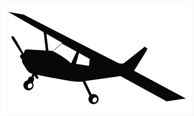 airplane on white background