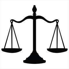 scales of justice vector illustration