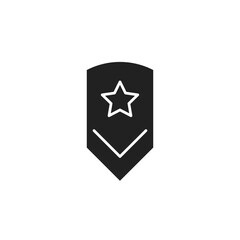 military rank badge icon. military rank badge Symbol sign for mobile concept and web design. Vector icon, Logo illustration, Vector graphics