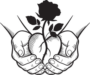 Happy World Health Day Vector Silhouette