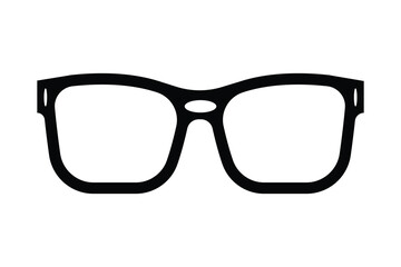 Fototapeta premium Sun glass icon silhouette art vector on white background 