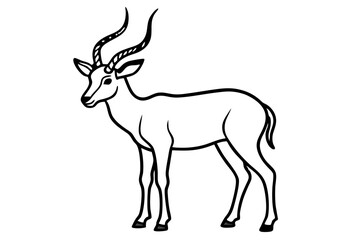 Stylized Markhor Sketch