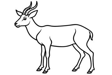 Stylized Markhor Sketch