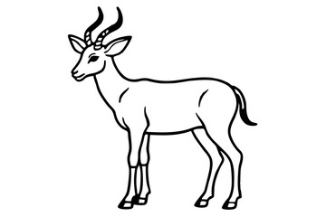 Stylized Markhor Sketch