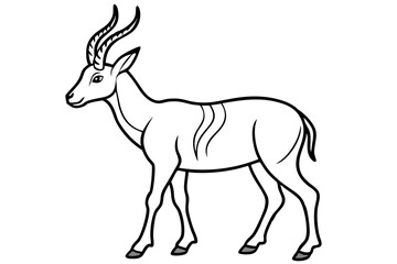 Stylized Markhor Sketch