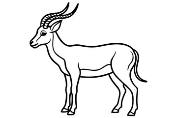 Stylized Markhor Sketch