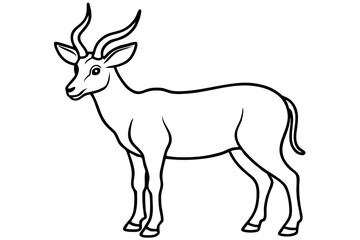 Stylized Markhor Sketch