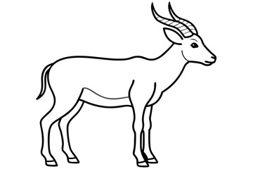 Stylized Markhor Sketch