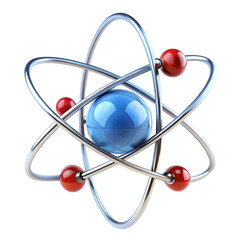 atom on white background
