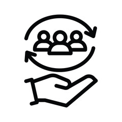 20 human resources line icon illustration vector graphic.eps