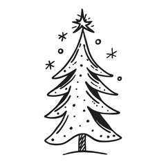 "Christmas Tree Silhouette Vector Collection in Minimalist and Festive Styles for Holiday Design Projects"