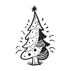 "Christmas Tree Silhouette Vector Collection in Minimalist and Festive Styles for Holiday Design Projects"
