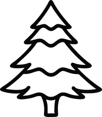 "Christmas Tree Silhouette Vector Collection in Minimalist and Festive Styles for Holiday Design Projects"