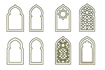 Unique collection of arched window designs showcasing intricate patterns and details found in traditional architecture