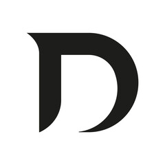  Letter D logo vector icon Free.

