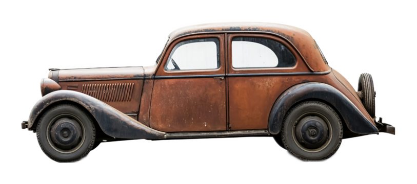 Vintage Style for Retro and Antique Decor - Isolated on White Background