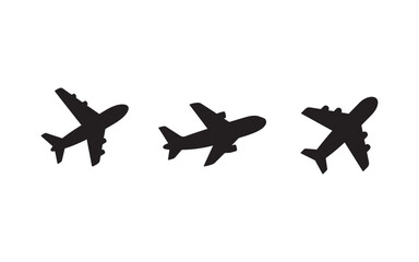 Flying of airplane icon