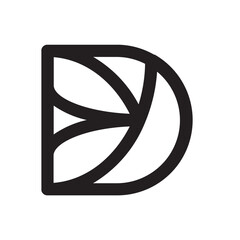  Letter D logo vector icon Free.