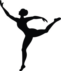 silhouette of a dancer