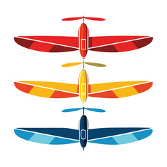 Glider icon isolated on white background