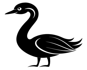 Snake Bird Vector Illustration | Snake Bird Silhouette SVG Design