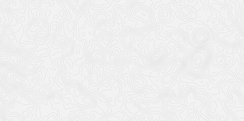 topographic white and grey light wave line topo map contour modern design white background. Wavy topography geography design map, texture, line, adventure, mountain, vector illustration.