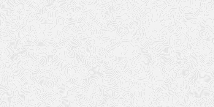 topographic white and grey light wave line topo map contour modern design white background. Wavy topography geography design map, texture, line, adventure, mountain, vector illustration.