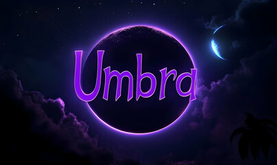 Purple glowing orb with umbra text