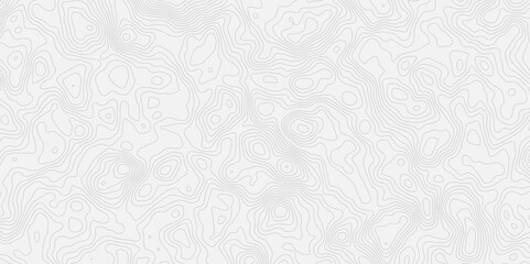 topographic white and grey light wave line topo map contour modern design white background. Wavy topography geography design map, texture, line, adventure, mountain,  vector illustration.