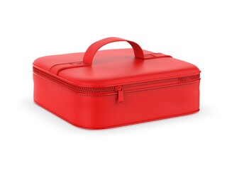Make Up Kit Bag or Cosmetic Bag Waterproof Travel Toiletry Organizer Bag Blank 3d illustration.