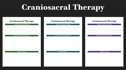 Craniosacral Therapy, Therapy, interior, kdp, planner,